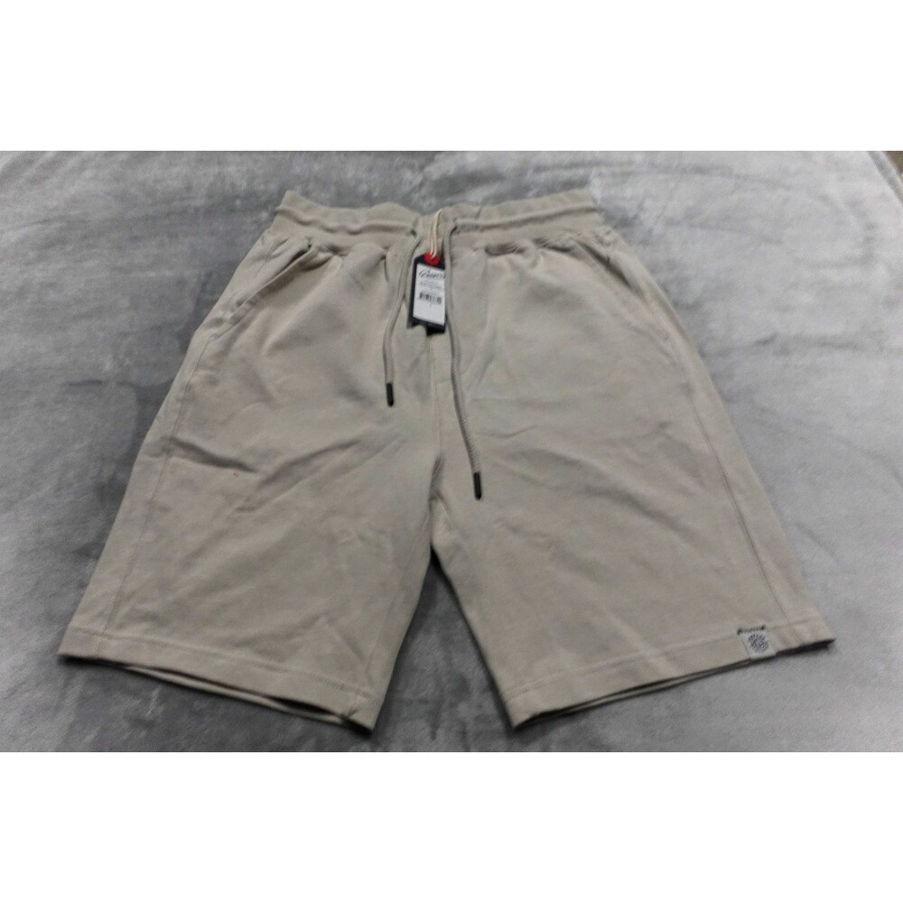 Grayers Men's Gray Small 100% Cotton Elevated Jersey Draw Cord‎ Shorts 8"